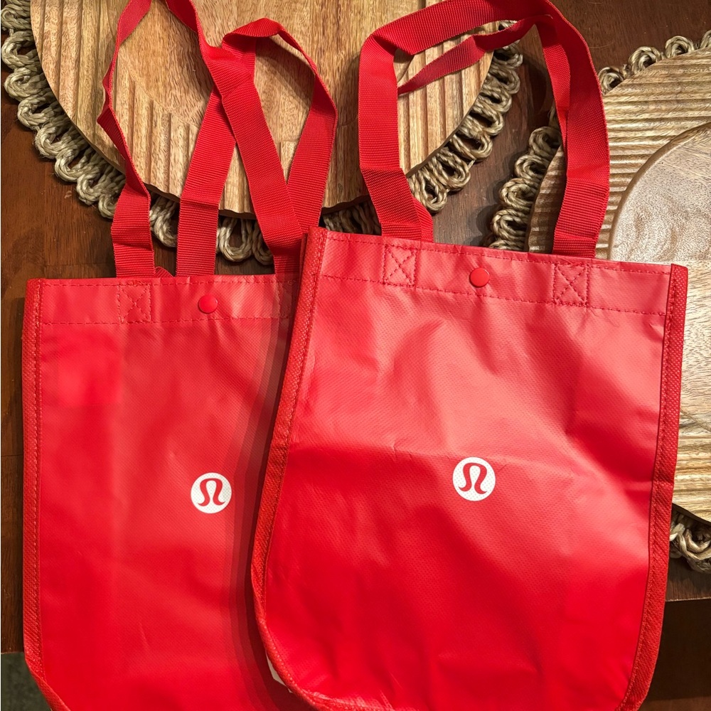lululemon athletica small red Tote Bags bundle of two